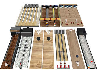 Bowling field 3d model