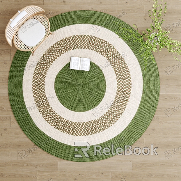 Modern Round Carpet model