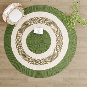 Modern Round Carpet 3d model