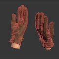 Brown Genuine Leather Gloves with Classic Design for Winter Fashion Accessory