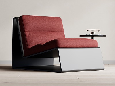 Modern Single Sofa Leisure Chair 3d model