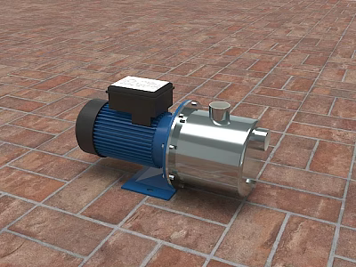 Modern jet self-priming pump 3d model