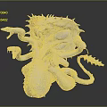 3D Rendered Mythical Creature With Multiple Tentacles Spikes And Eyes In Fantasy Art Design