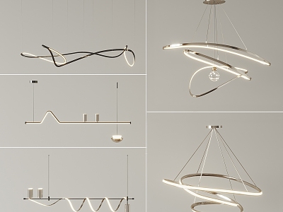 Pendant lamp combination model