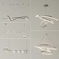 Pendant lamp combination 3d model