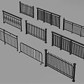 Various Metal Railings With Different Designs For Home And Garden Use