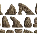 Natural Stone And Wood Design Materials Featuring Various Shapes And Textures For Decorative Projects