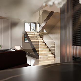 Modern Stairs 3d model