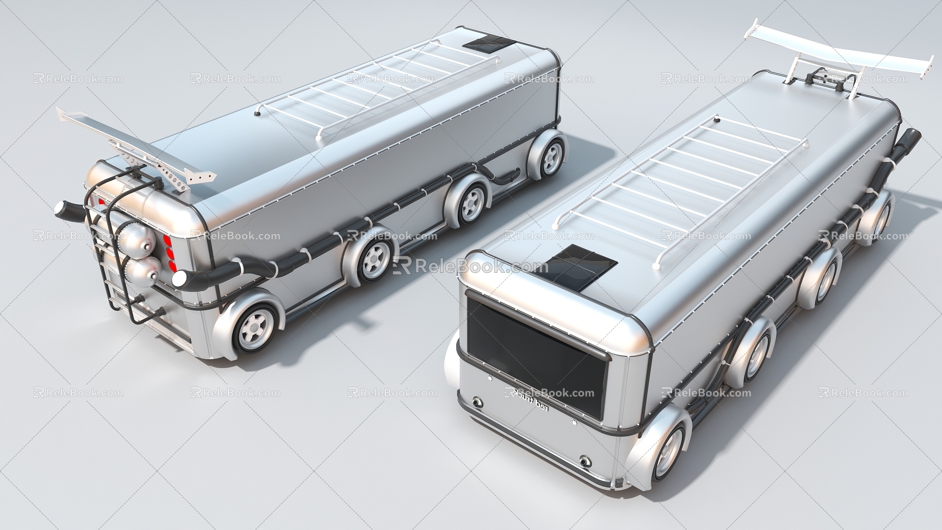 Sci-fi futuristic bus industrial equipment 3d model