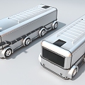 Sci-fi futuristic bus industrial equipment 3d model