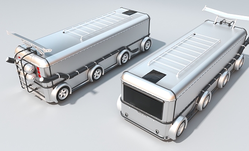 Sci-fi futuristic bus industrial equipment 3d model