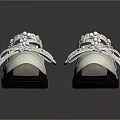 Stylish Decorative Casual Shoes With White Transparent Upper Bowknot Pearls Rhinestones And Black Thick Sole