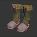 Modern Boots Medium Boots 3d model