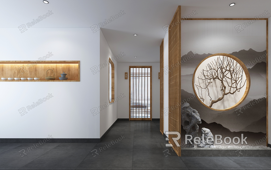 New Chinese Aisle Garden Art Zen model