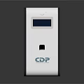 Modern CDP Digital Temperature Device With White Black Design And