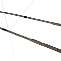 Pair of Vintage Wooden Hockey Sticks Classic Sports Equipment for Games