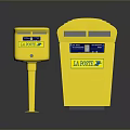 Mailbox mailbox tin mailbox old mailbox items 3d model