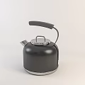 Modern Black Electric Kettle With Metallic Design And Ergonomic Handle