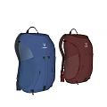 Haglofs Blue And Red Backpacks With External Design And Internal Compartments