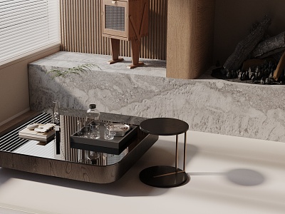 Modern coffee table model