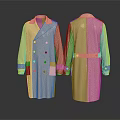 Beige Long Trench Coat With Double Breasted Lapel Collar Pockets And Epaulets