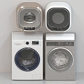 washing machine dryer washing and drying machine mini washing machine 3d model