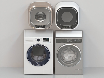 washing machine dryer washing and drying machine mini washing machine 3d model