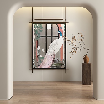 New Chinese Hanging Paintings 3d model