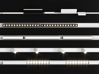 Modern LED Downlights And Spotlights Recessed Design For Interior Lighting With Various Styles 3d model