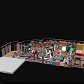 Colorful Amusement Playground With Various Rides Slides Game Areas And Kid Friendly Zones