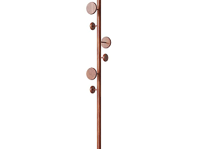 Functional Household Standing Coat Rack With Multiple Round Hooks And Modern Design 3d model