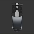 Blue Modern Heavy Duty Utility Truck with Streamlined Cab and Cargo Design