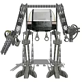 Intelligent Machine With Mechanical Arms Legs Transparent Cockpit Gears And Robotic Appendages
