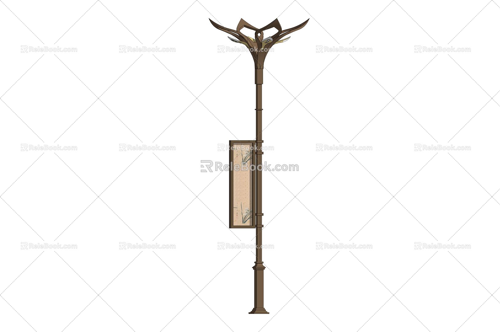 New Chinese Street Lamp Orchid Street Lamp model