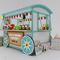 Dolls Dream Factory Toy Vending Cart With Colorful Decorations And Display Window