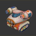 Sci-fi Tank Cartoon Tank Sci-fi Vehicle Sci-fi Vehicle World of Tanks Tank War Anime Tank 3d model