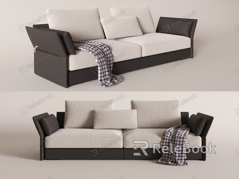 Modern double sofa model