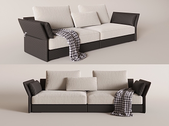 Modern double sofa 3d model