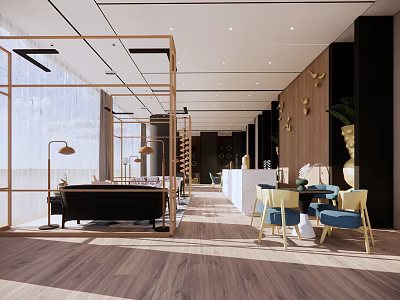 Workwear Commercial Space Sales Negotiation Area Sales Office Hall 3d model