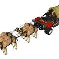 Modern Carriage Camel Carriage 3d model