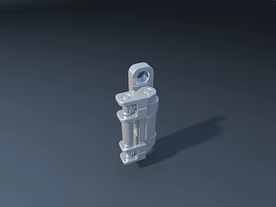 Industrial Metal Mechanical Connector Component With Bolted Structure For Equipment Assembly 3d model