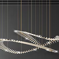 Elegant Modern Crystal Chandelier Featuring Spiral Design Golden Accents And Sparkling Lights