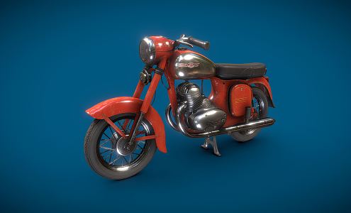 Modern Motorcycle Java Motorcycle 3d model