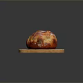 Bread sandwich bread pudding bean paste bread cheese bread big column bar breakfast bread European bread 3d model
