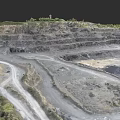 Industrial Equipment For Open Pit Mining Operations With Multi Level Terrain And Transport Roads