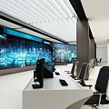 Control Center Dispatching Command Center Digital Intelligence Center Science and Technology Exhibition Hall Large Screen Visualization Digital Twin Science and Technology Interactive Visualization Industrial Large Screen Exhibition Hall 3d model