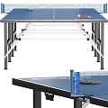 Foldable Ping Pong Table Sports Equipment with Paddles Net and Portable Design