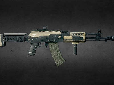 AK74 Assault Rifle Fully Automatic Rifle model