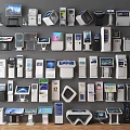 All-in-one machine ATM machine inquiry machine registration machine number arrangement machine calling machine touch and touch all-in-one machine guide screen ticket taking machine inquiry all-in-one machine 3d model