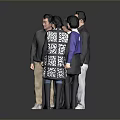 Family Group In Everyday Casual Wear With Various Styles Against Gray Backdrop